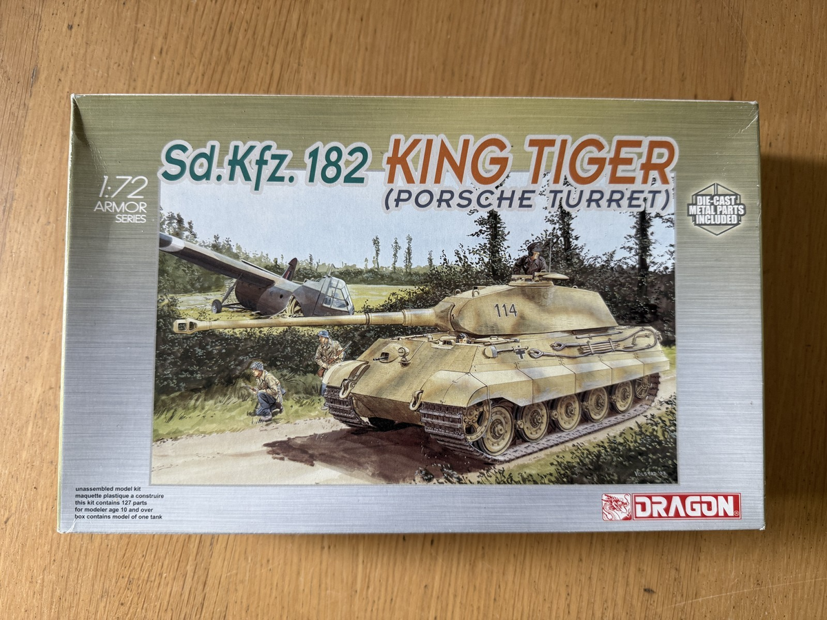 Dragon 1:72 Plastic Model Kit - Sd. Kfz. 182 King Tiger (Porsche Turret)
