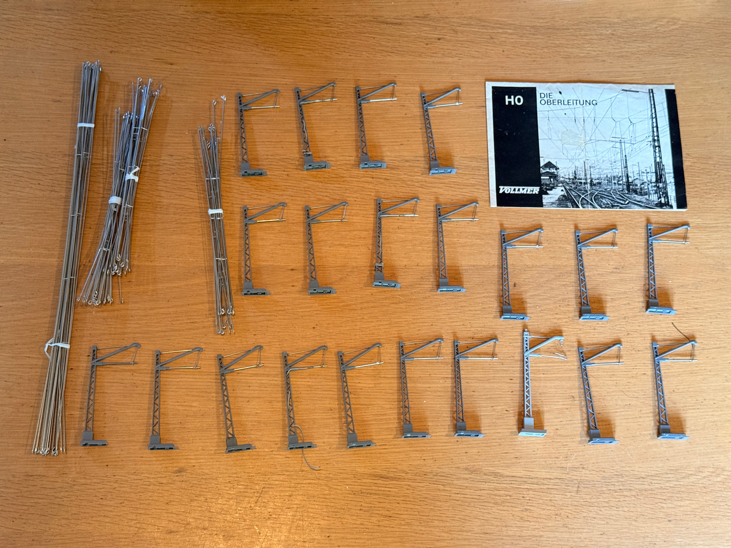 Lot of Vollmer HO Scale Caternary Masts and Wires