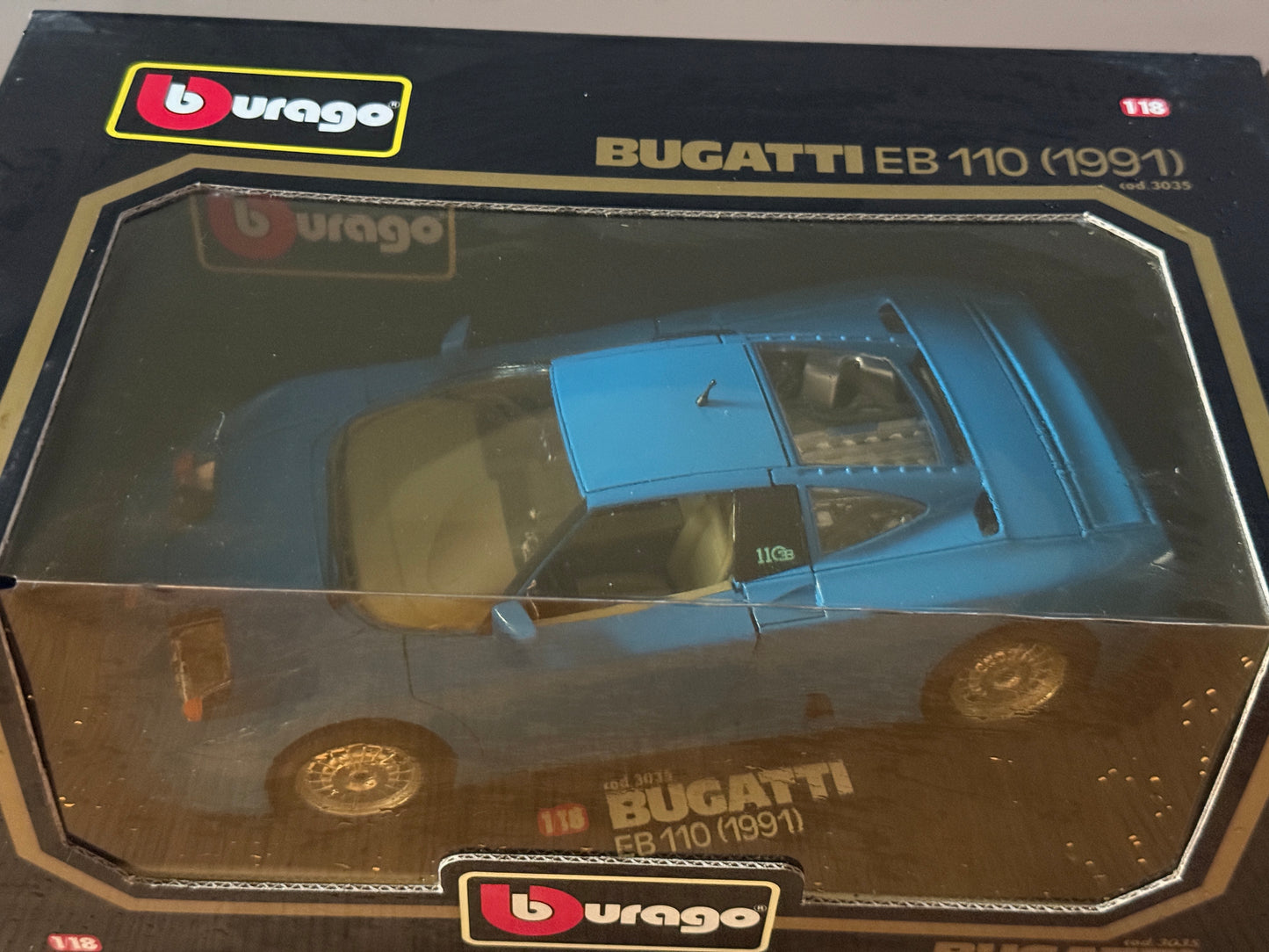 Bburago 1:18 Diecast Model 3045 - Bugatti EB110 (1991) - Mint Condition
