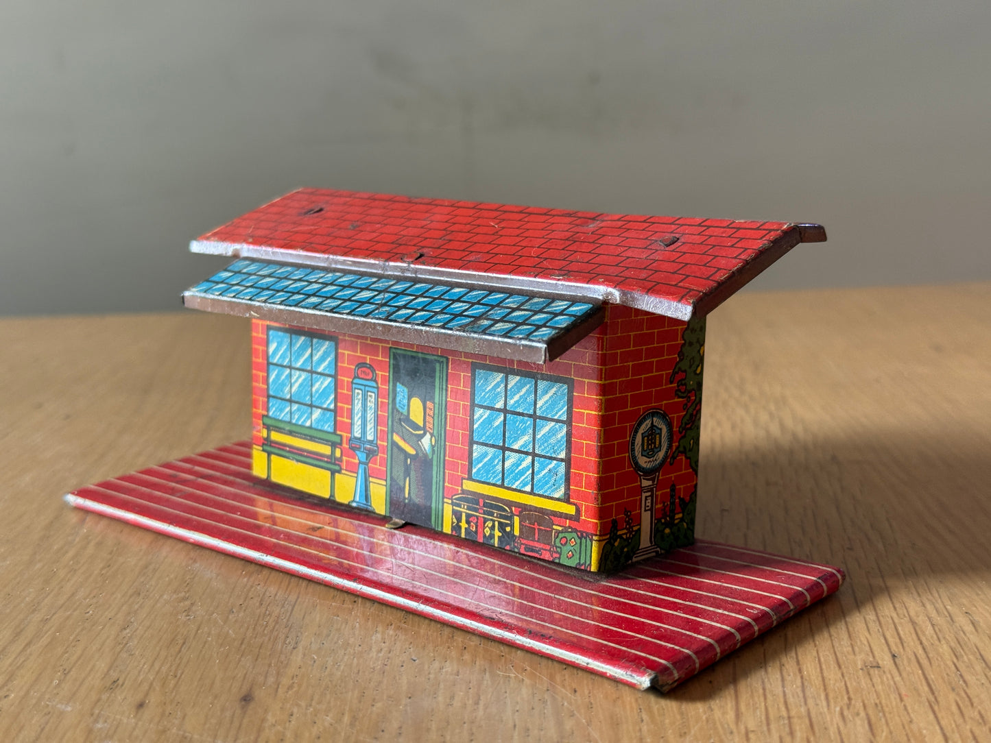 Vintage Tinplate Station for Model Railway