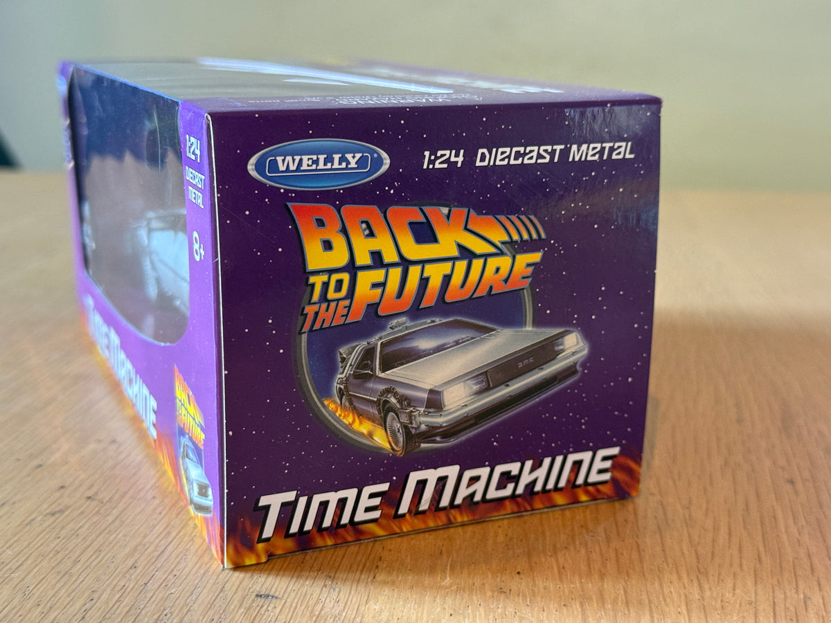 Welly 1:24 Scale Back to the Future Diecast Car (1st film version) - damaged box