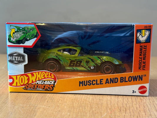 Hot Wheels Pull Back Speeders - Muscle and Blown. BNIB