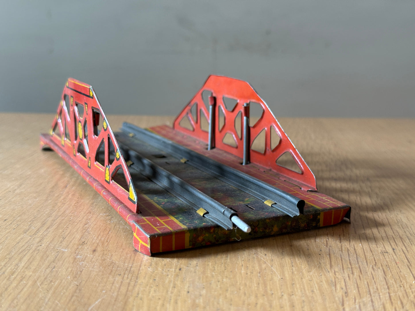 Vintage Hornby Mettoy Tinplate Girder Bridge for O Gauge Model Railway