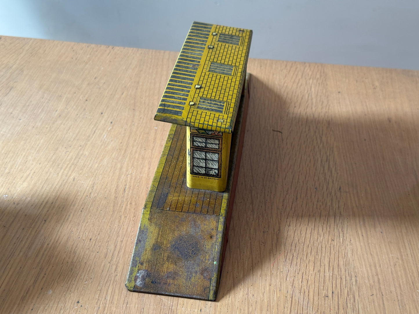 Vintage Tinplate Station for O Gauge Model Railway