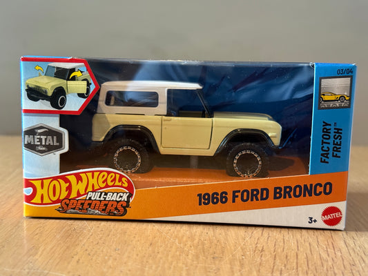 Hot Wheels Pull Back Speeders - Ford Bronco. BNIB