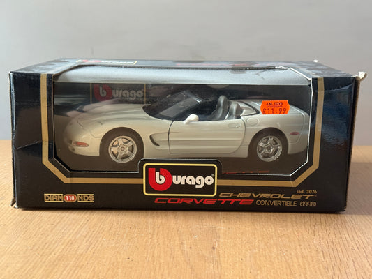 Bburago 1:18 Diecast Model 3076 - Chevrolet Corvette (1998)  - Mint Condition