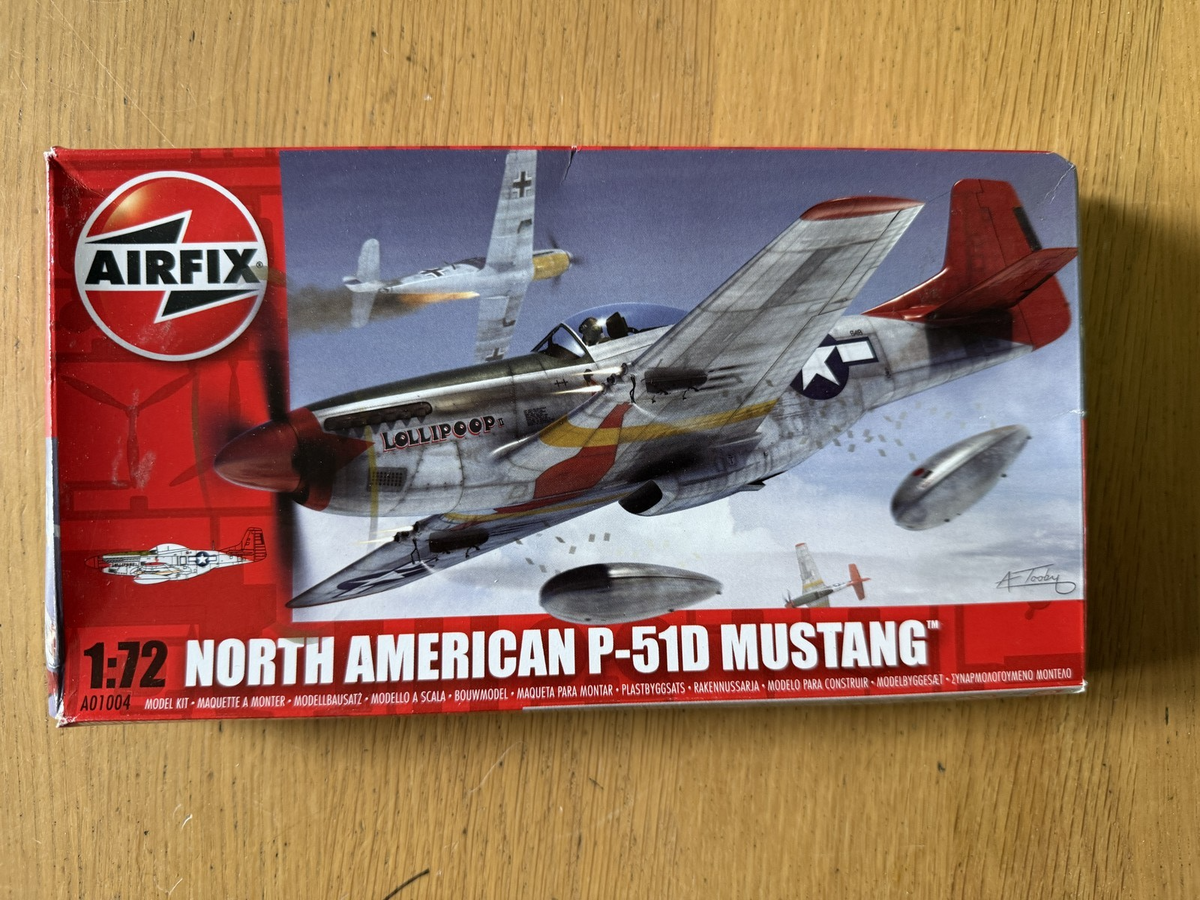 Airfix 1:72 Plastic Model Kit - North American P51-D Mustang