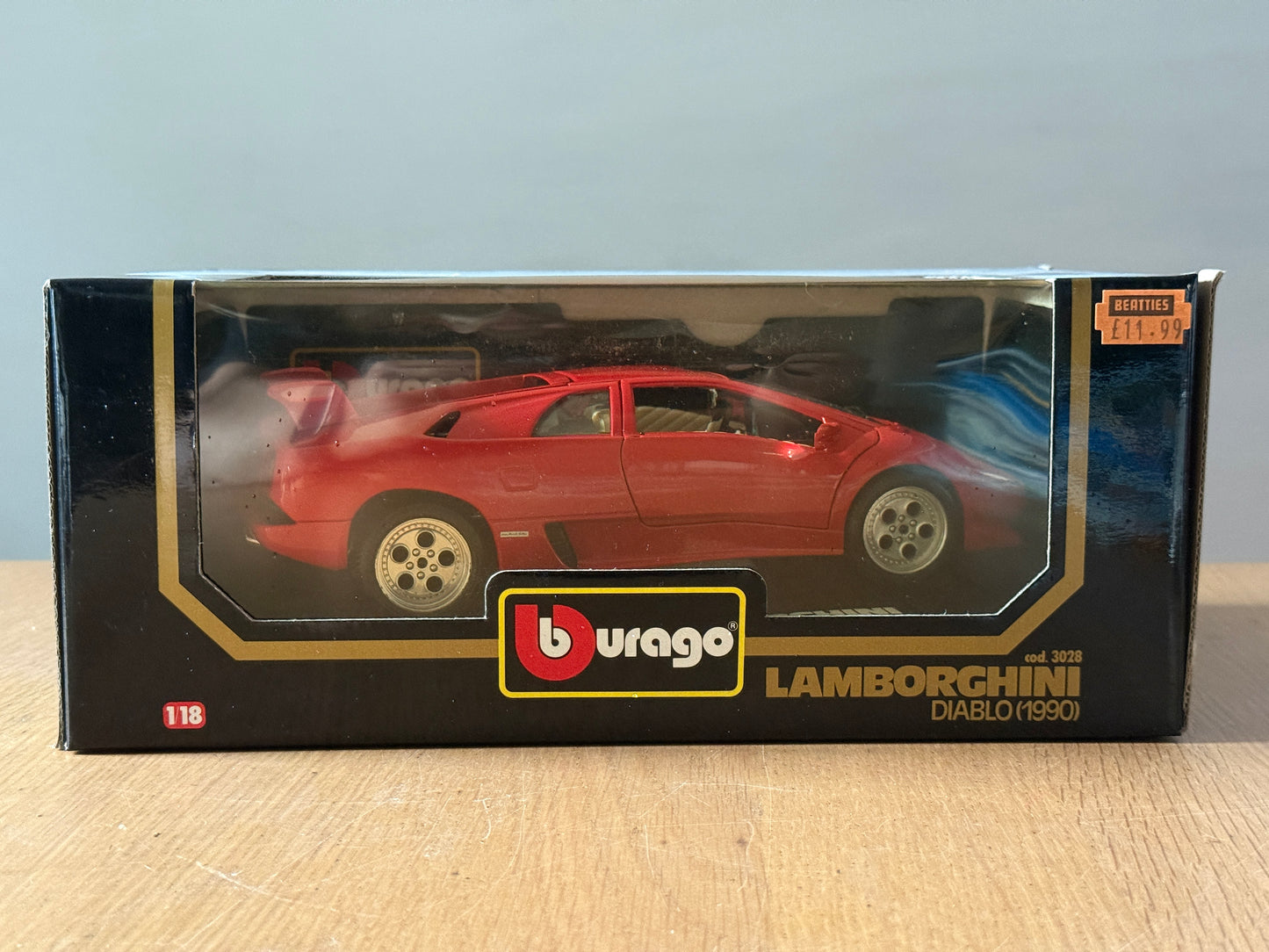 Bburago 1:18 Diecast Model 3028 - Lamborghini Diablo (1990) - Mint Condition