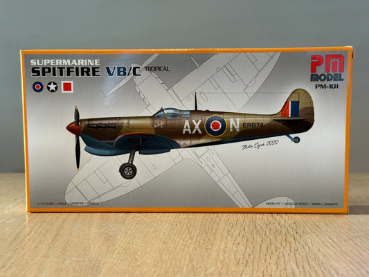 PM Model Kit 101 - 1:72 Plastic Model Kit - Supermarine Spitfire VB/C. BNIB.