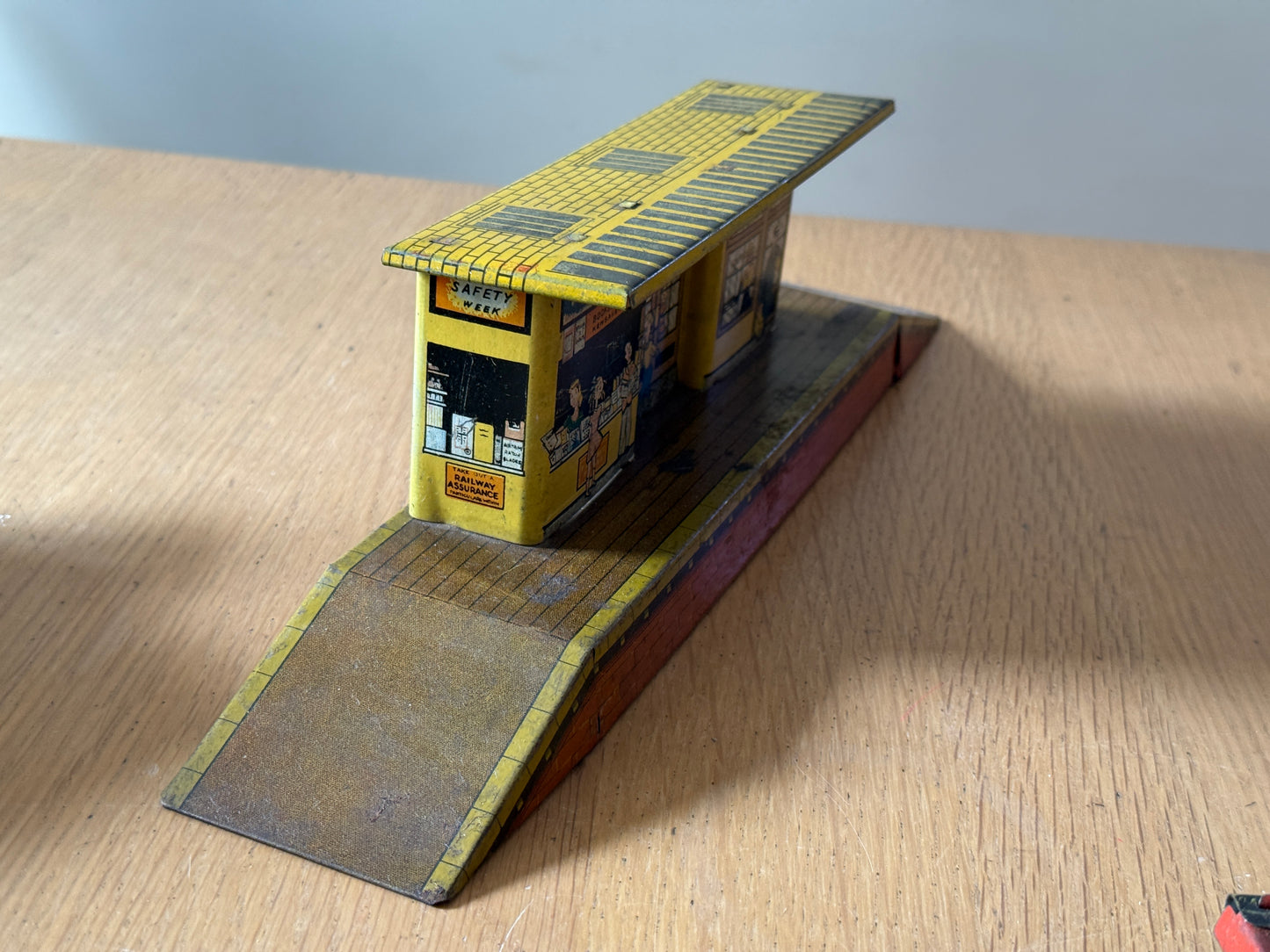 Vintage Tinplate Station for O Gauge Model Railway