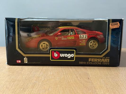 Bburago 1:18 Diecast Model 3029 - Ferrari Evoluzione 348tb (1991) Mint Condition