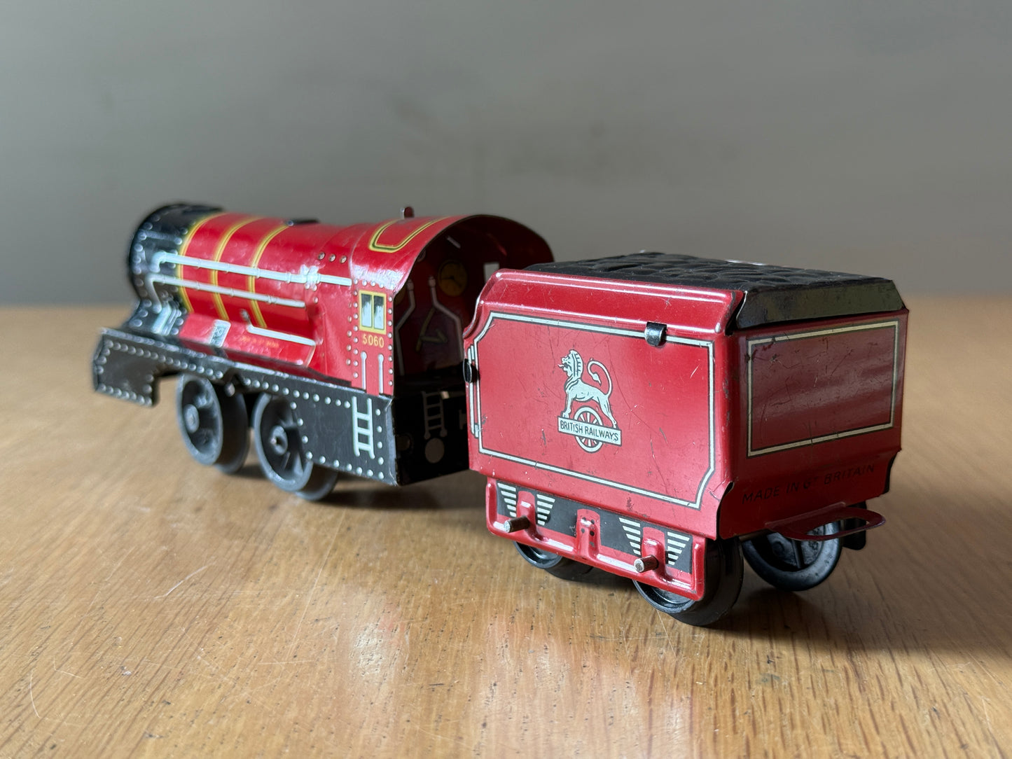 Wells Brimtoy O Gauge Clockwork Timplate Steam Locomotive - No Key