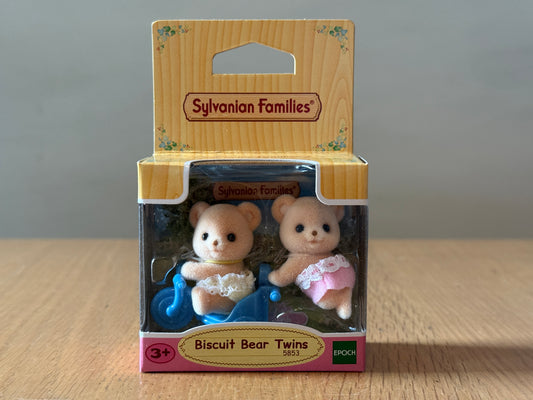 Sylvanian Families 5853 - Biscuit Bear Twins Set. BNIB