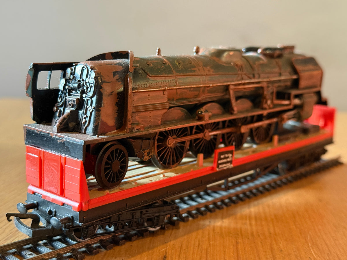 OO Gauge Scratch Built Scrap Locomotive on Wagon