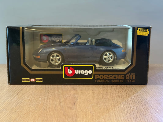 Bburago 1:18 Diecast Model 3040 - Porsche 911 Carrera (1994) - Mint Condition