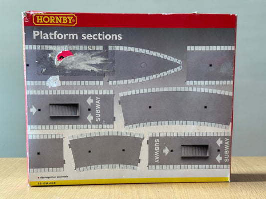 Hornby Platform Sections R462 Large Radius Curved Platform Pack of 6.