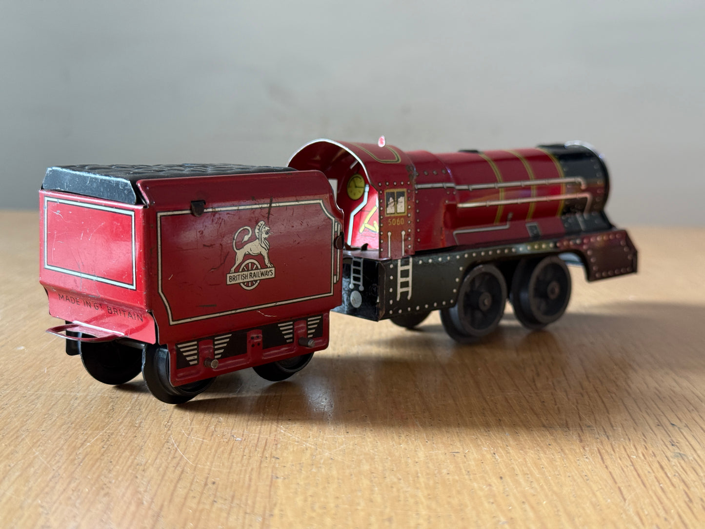 Wells Brimtoy O Gauge Clockwork Timplate Steam Locomotive - No Key