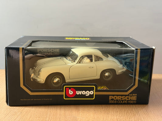 Bburago 1:18 Diecast Model 3021 - Porsche 356B Coupe (1961) - Mint Condition
