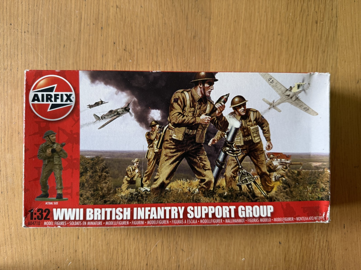 Airfix 1:32 Plastic Model Kit - WWII British Infantry Support Group