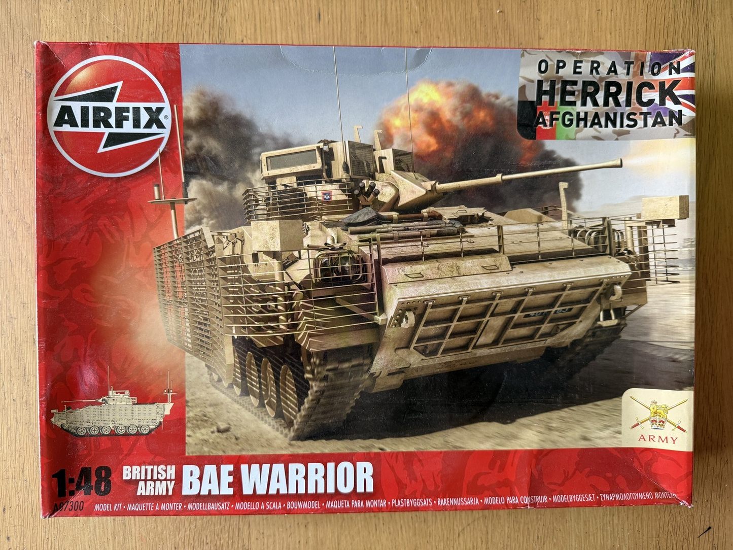 Airfix 1:48 Plastic Model Kit - British Army BAE Warrior - Operation Herrick
