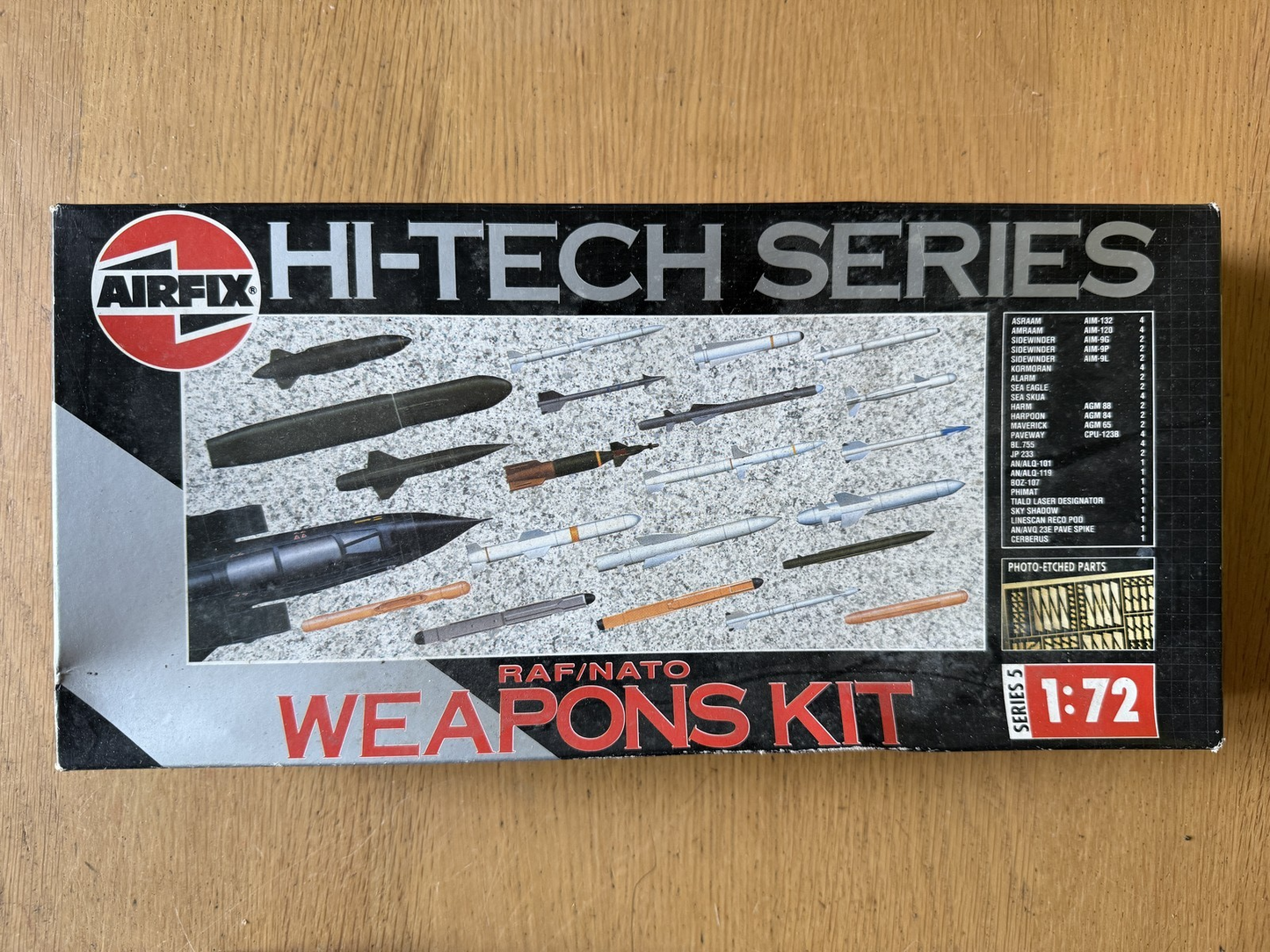Airfix 1:72 Plastic Model Kit - Hi-Tech Series RAF/NATO Weapons Kit