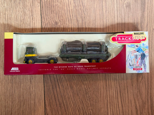 Lledo Trackside OO Gauge 1:76 Scammell Handyman & Flatbed Trailer, Log Load BNIB
