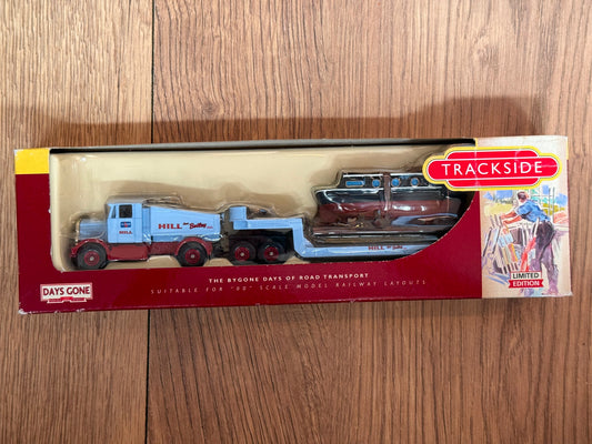 Lledo Trackside OO Gauge 1:76 Sentinel Ballast Box, Low Loader & Narrowboat BNIB