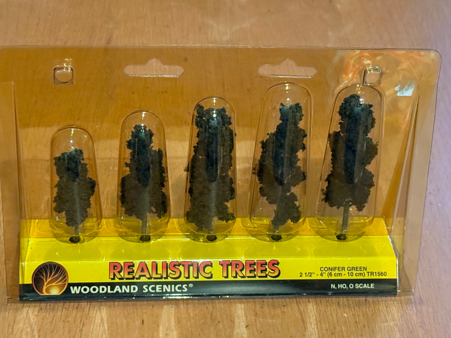 Woodland Scenics Trees TR1560 - N, HO, OO and O - 6cm - 10cm Conifer Green.