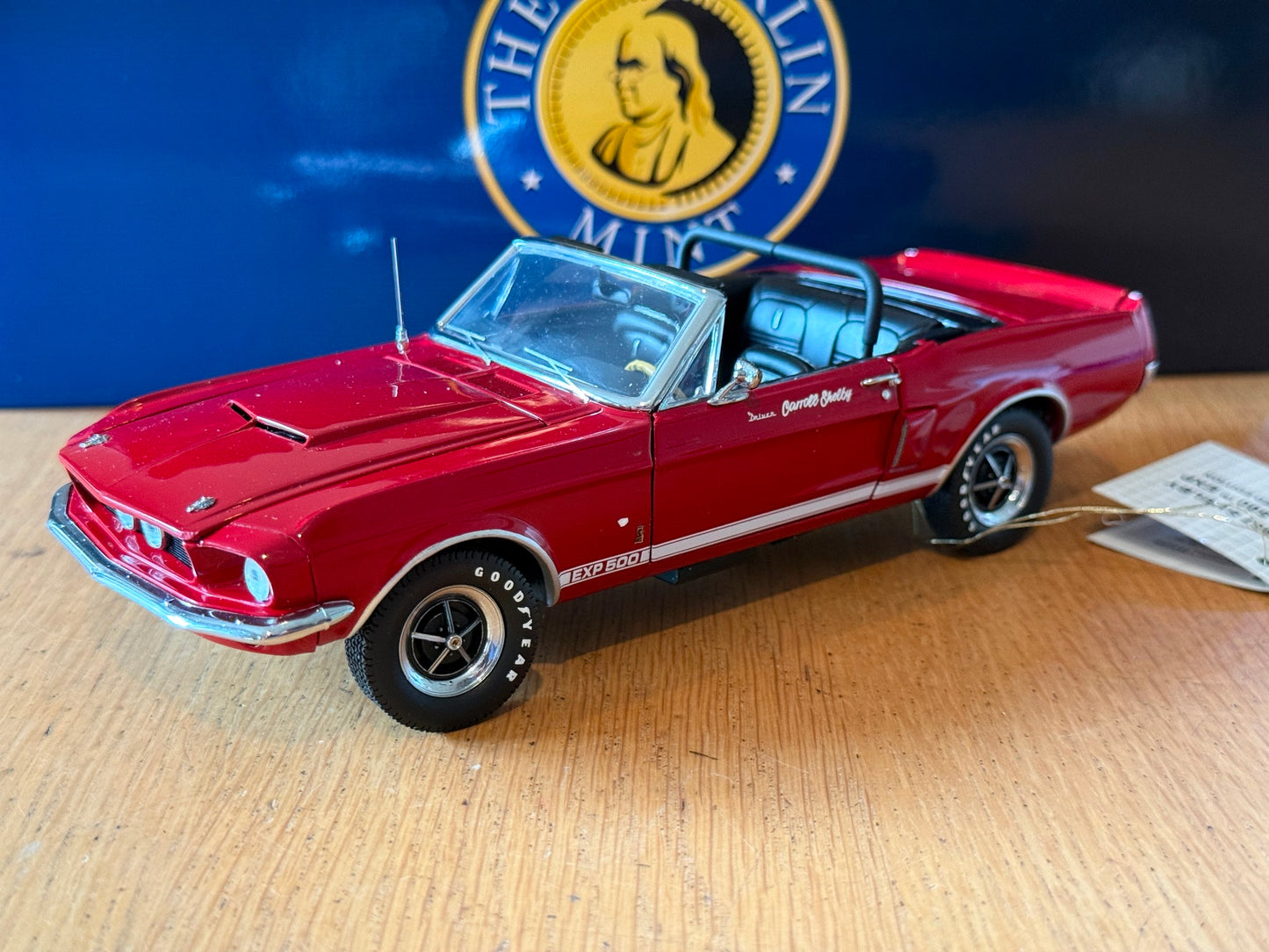 Franklin Mint: 1:24 1967 Shelby Mustang GT500-EXP. Rare Model.