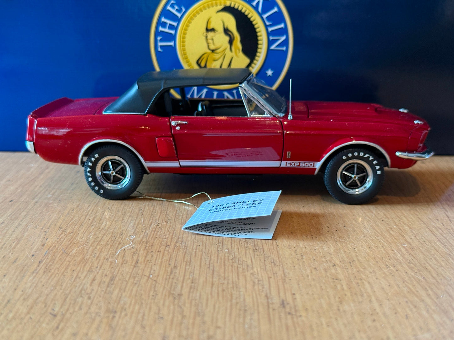 Franklin Mint: 1:24 1967 Shelby Mustang GT500-EXP. Rare Model.