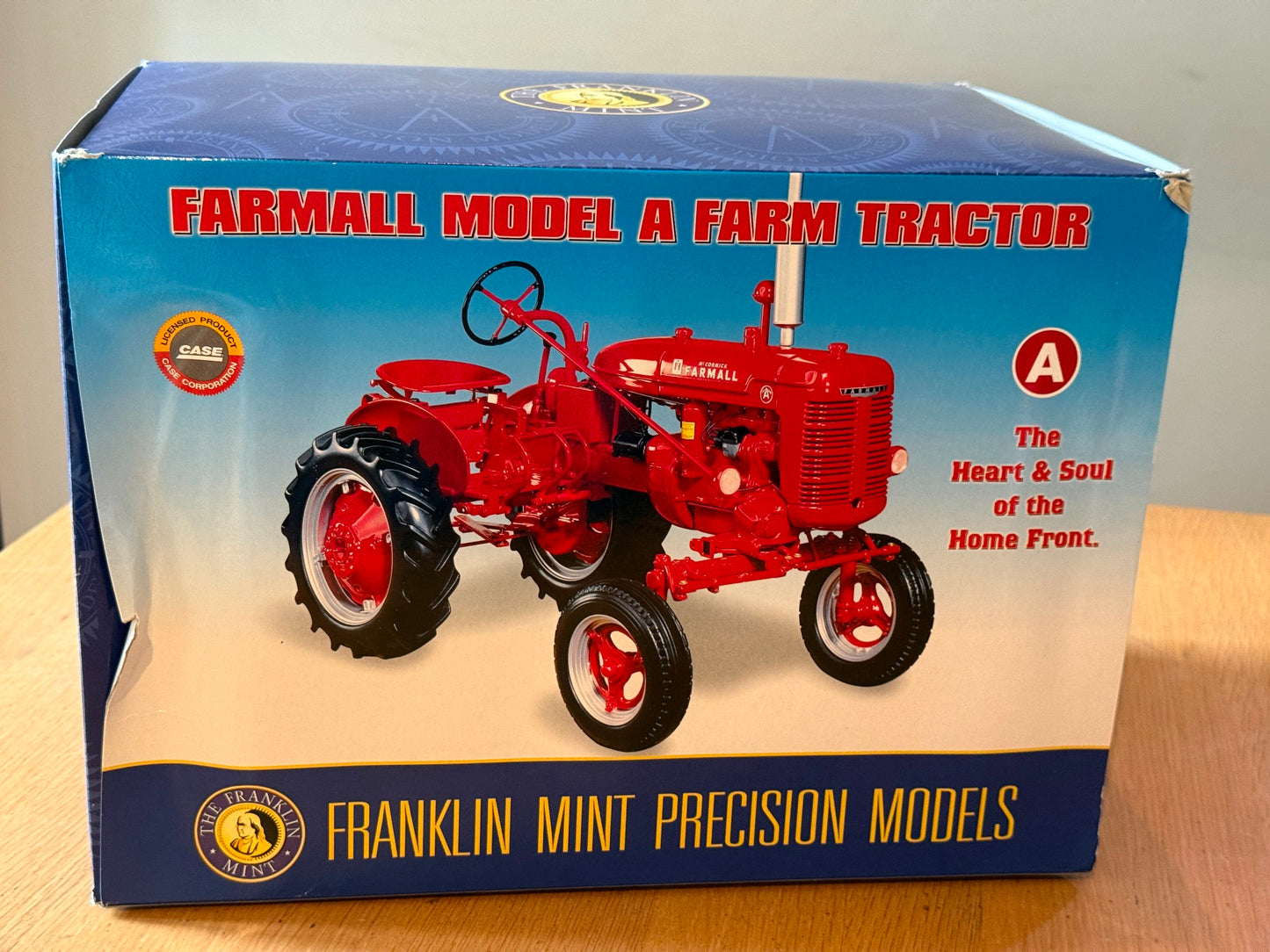 Franklin Mint: Farmall Model A Farm Tractor. Rare White Model. MIB.