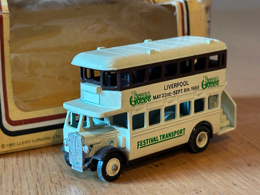 Diecast Lledo Days Gone AEC Regent Double Decker Bus Liverpool Festival Gardens