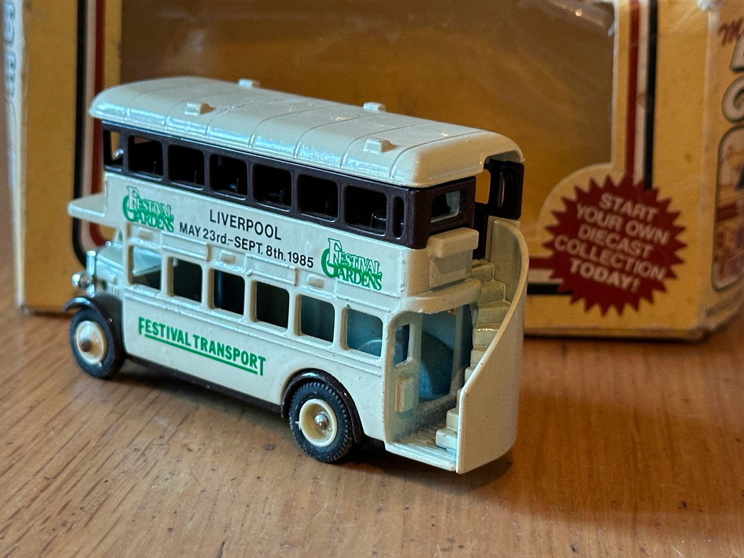 Diecast Lledo Days Gone AEC Regent Double Decker Bus Liverpool Festival Gardens