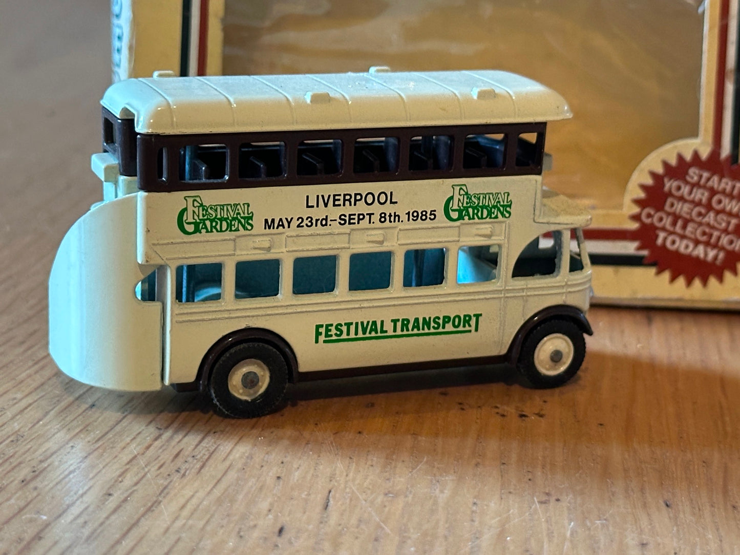 Diecast Lledo Days Gone AEC Regent Double Decker Bus Liverpool Festival Gardens