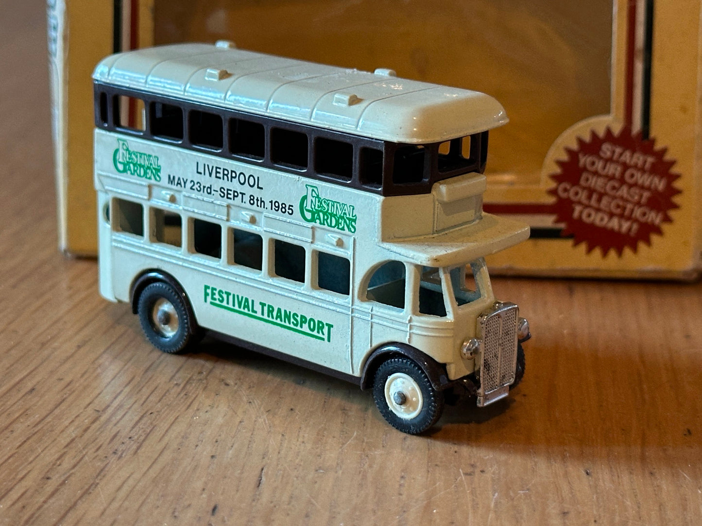 Diecast Lledo Days Gone AEC Regent Double Decker Bus Liverpool Festival Gardens