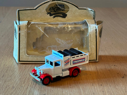 Diecast Lledo Days Gone Model A Ford Stake Truck - Tyre Services