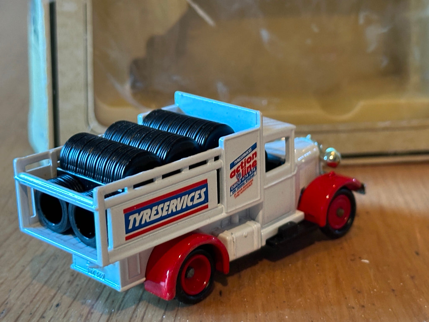 Diecast Lledo Days Gone Model A Ford Stake Truck - Tyre Services