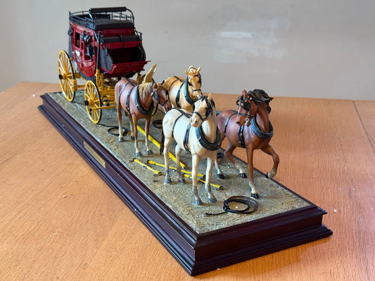 Franklin Mint: 1:16 Wells Fargo Stagecoach - Exceptionally rare model