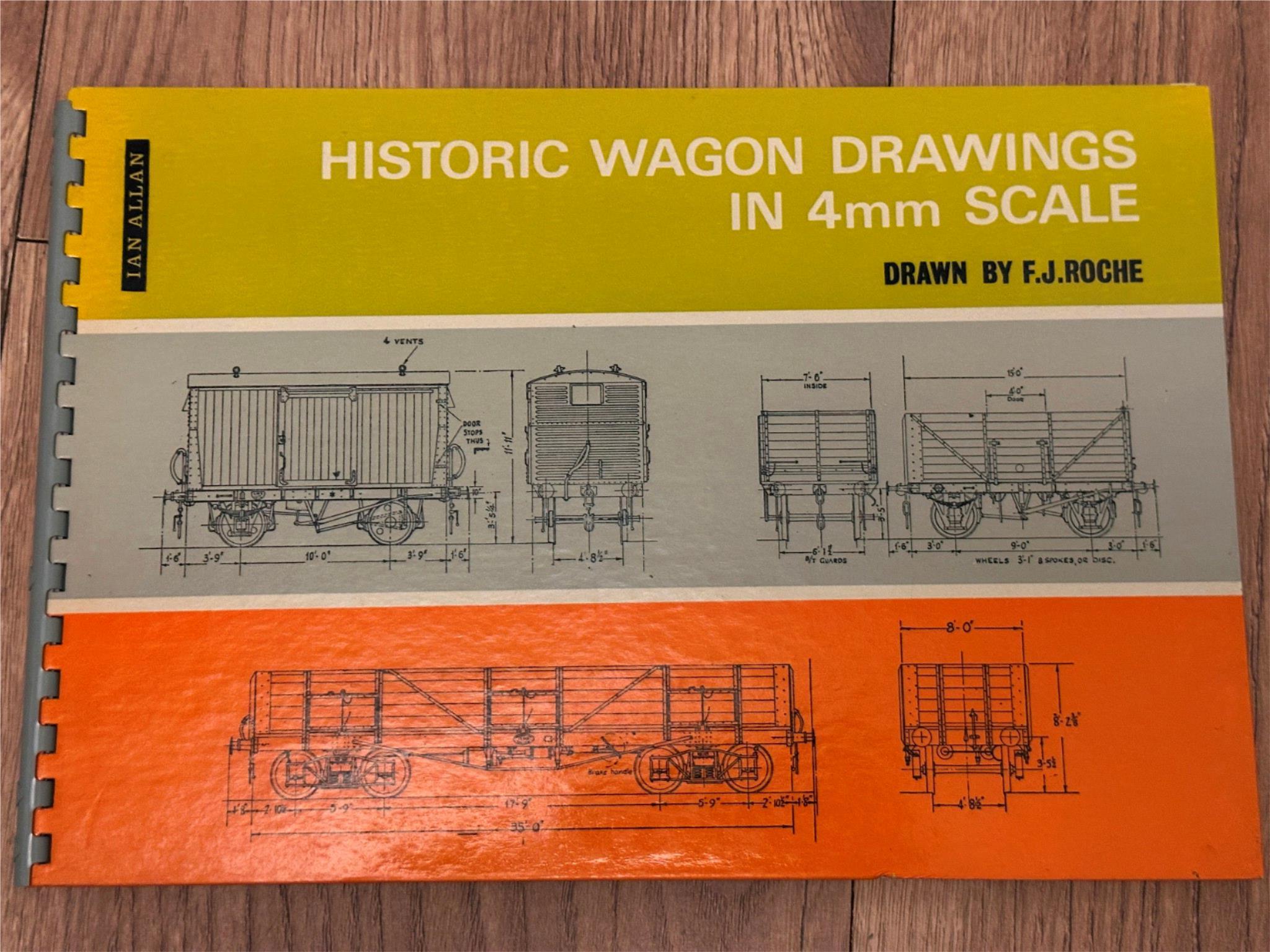 Historic Wagon Drawings in 4mm Scale - Ian Allan - Drawn by F.J. Roche ...