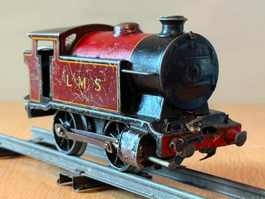 Hornby 0 Gauge Clockwork LMS Engine - Tested and working, no key.
