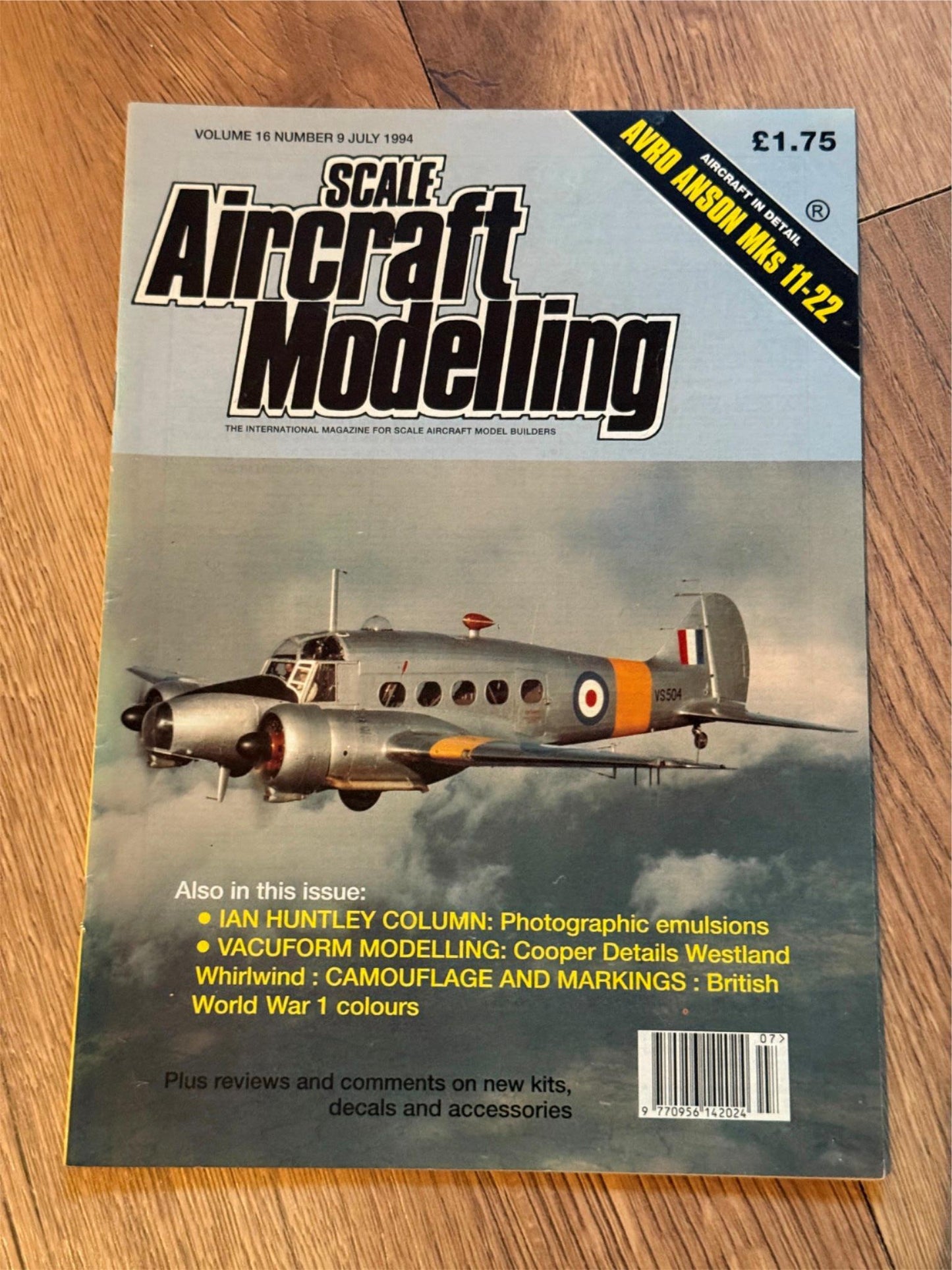 Scale Aircraft Modelling Magazine - July 1994 - Avro Anson