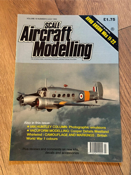 Scale Aircraft Modelling Magazine - July 1994 - Avro Anson