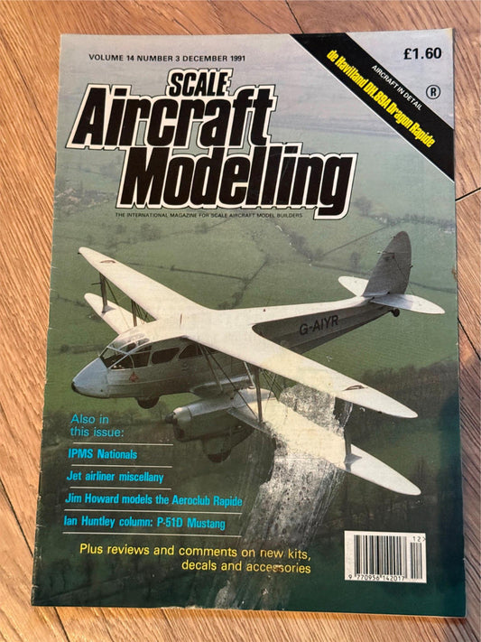 Scale Aircraft Modelling Magazine - December 1991 - DeHavilland Dragon Rapide