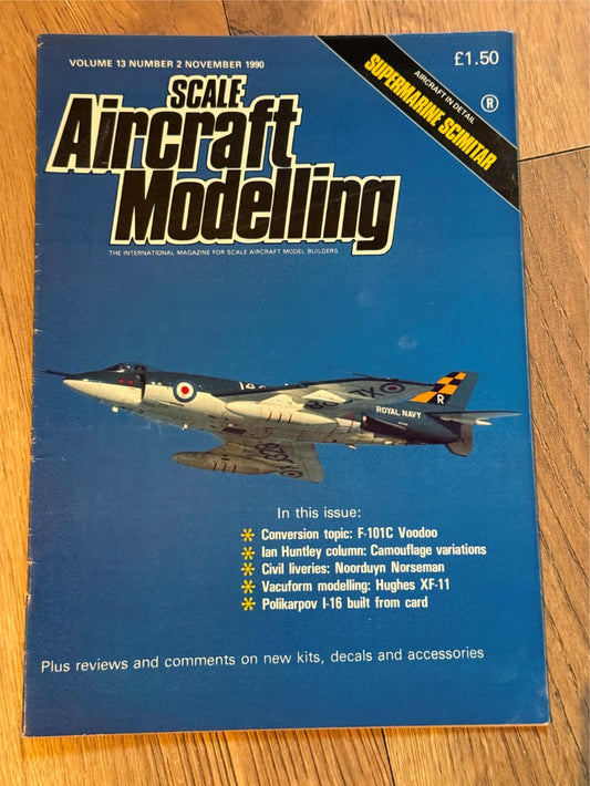 Scale Aircraft Modelling Magazine - November 1990 - Supermarine Scimitar