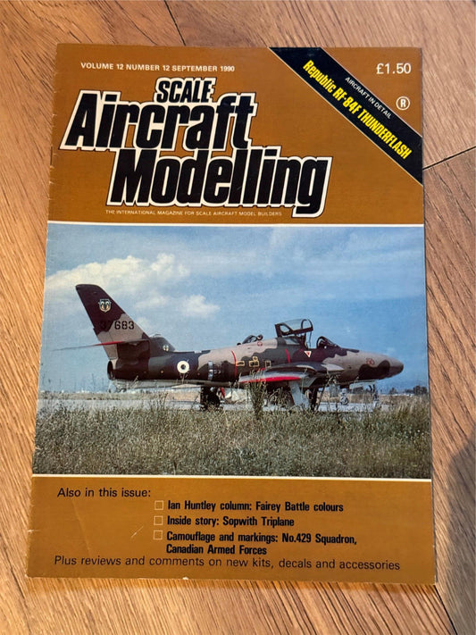 Scale Aircraft Modelling Magazine - September 1990 - Republic Thunderflash