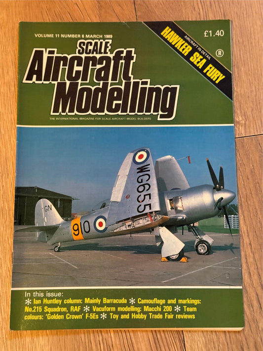 Scale Aircraft Modelling Magazine - March 1989 - Hawker Sea Fury