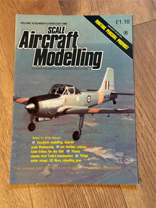 Scale Aircraft Modelling Magazine - February 1988 - Hunting Percival Provost