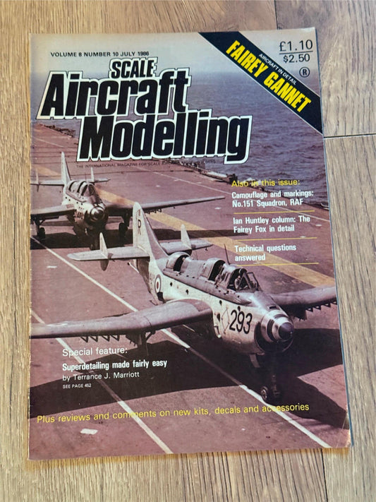Scale Aircraft Modelling Magazine - July 1986 - Fairey Gannet