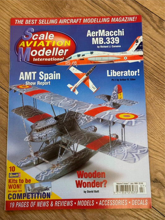 Scale Aviation Modeller International Magazine - July 1999 - AerMacchi MB.339