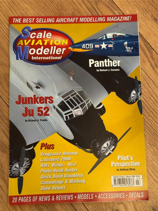 Scale Aviation Modeller International Magazine - March 1999 - Junkers Ju 52